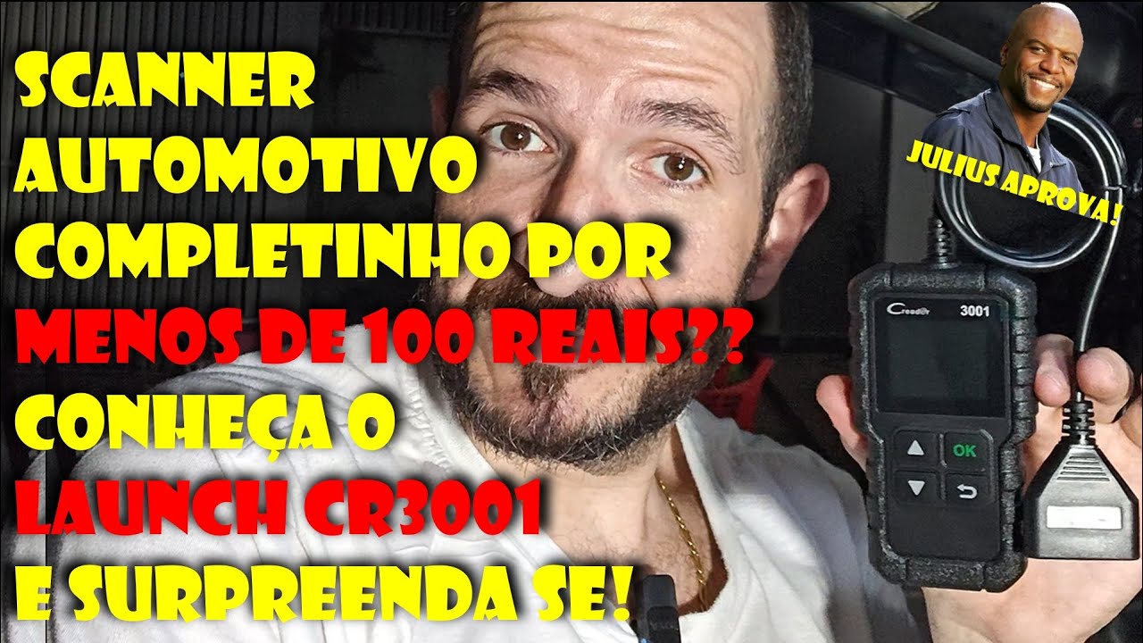 SCANNER AUTOMOTIVO COMPLETINHO POR MENOS DE 100 REAIS?? CONHE&Ccedil;A O LAUNCH CR3001 E SURPREENDA SE!
