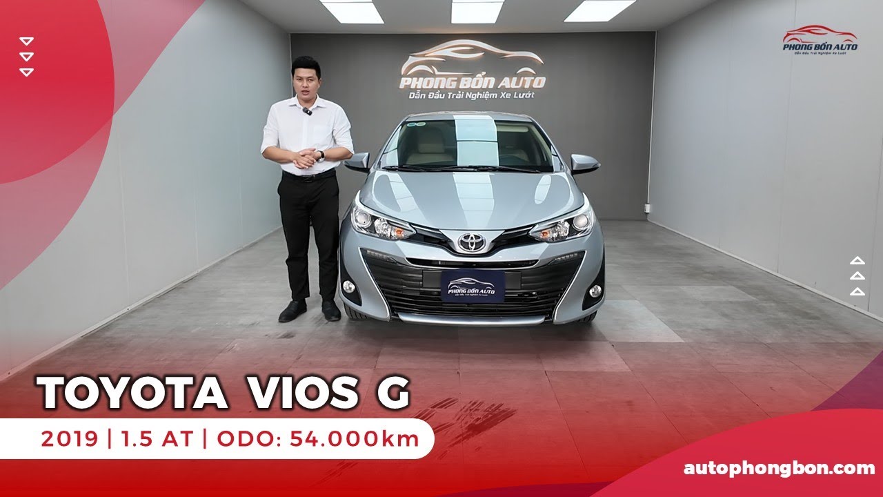 🔴TOYOTA VIOS Bản G, sx 2019, động cơ 1.5L, máy xăng, số tự động, ODO: 54.000km💥
