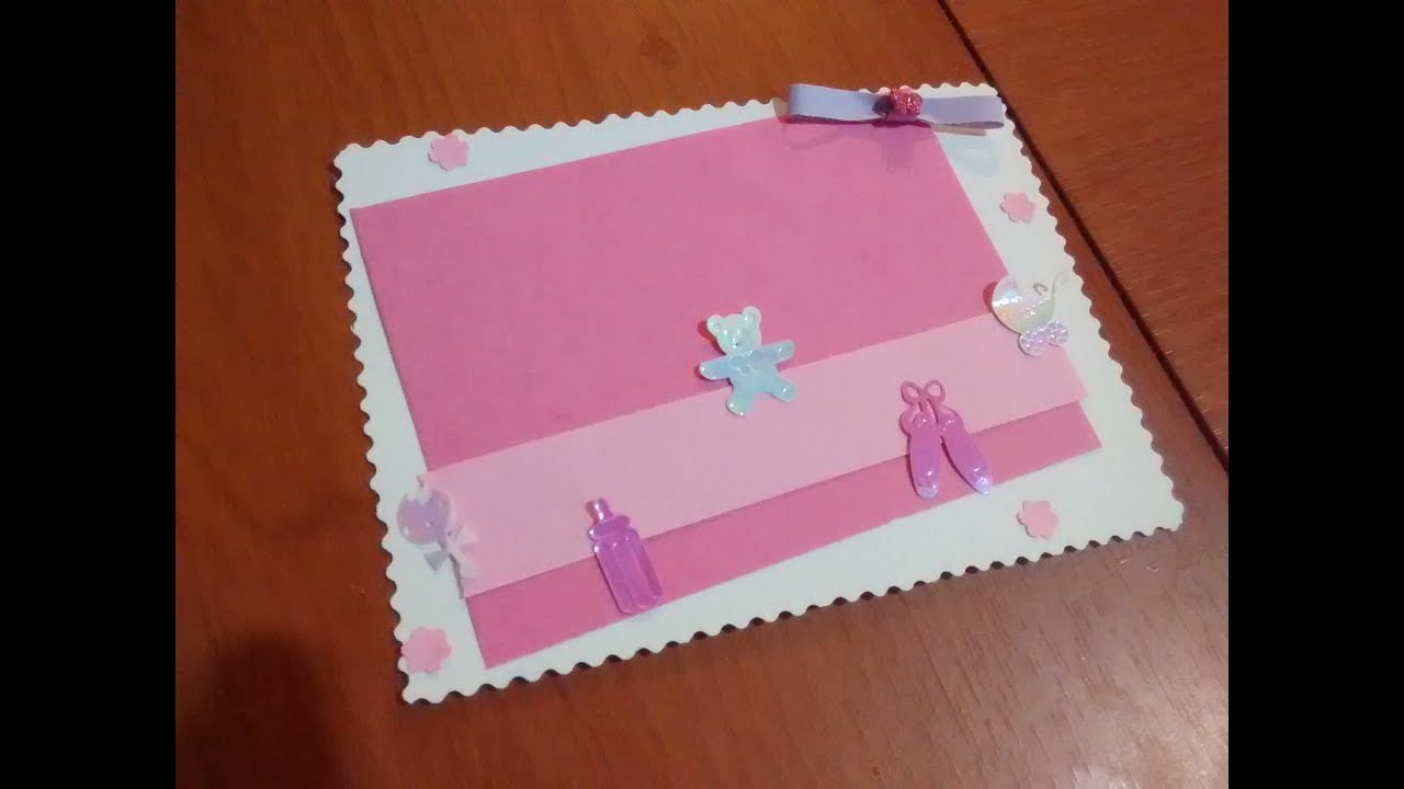 Invitacion para baby shower con iman