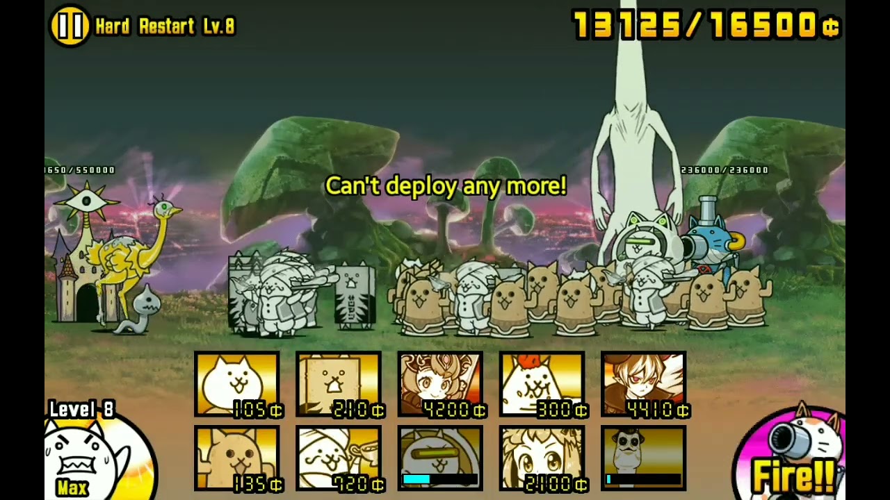 Machines in Revolt: Hard Restart Lv.1 - Lv.MAX  [Battle Cats NO battle items]