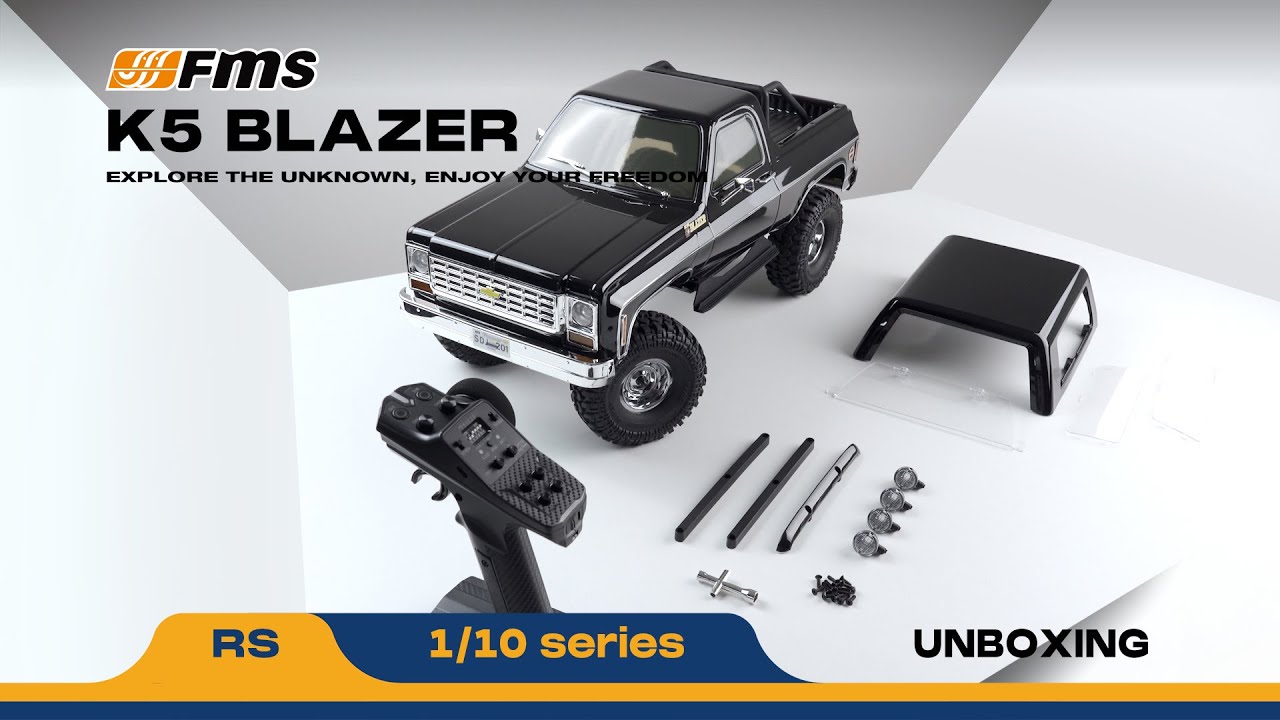Unboxing the FMS FCX10 Chevy 1/10 K5 Blazer Experience🚗