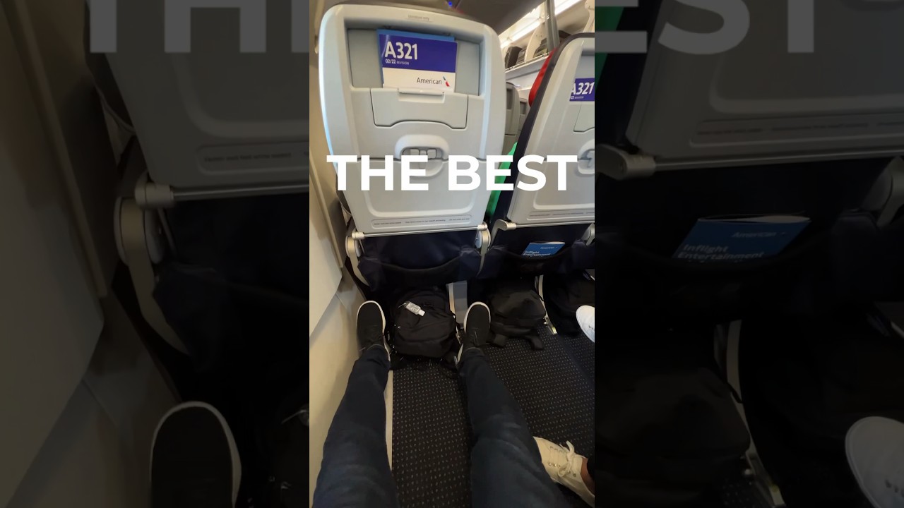 ЭТО ЛУЧШЕЕ место в эконом-классе на American Airlines? 🤔|| #americanairlines #a321 #airbus #trave...