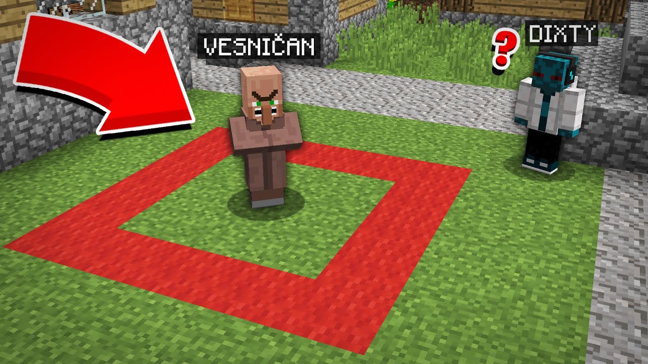 PROČ NIKDO NEMŮŽE VSTOUPIT DO ČERVENÉHO ČTVERCE?! | Minecraft