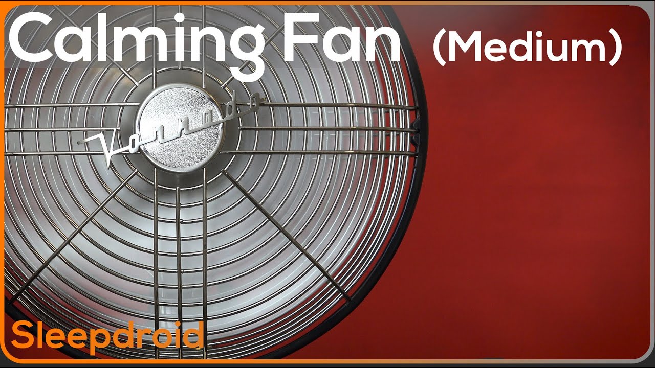 ► Fan White Noise for Sleeping | 10 hours of Fan Sounds | Fan Noise of MEDIUM SPEED | Study Focus