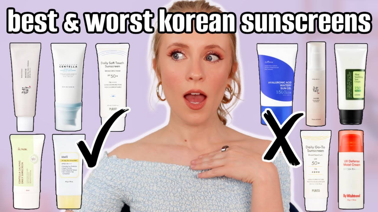 TESTING 10 KOREAN SUNSCREENS ☀️ COSRX, Beauty of Joseon, Isntree, Purito, Skin1004, Iunik & more