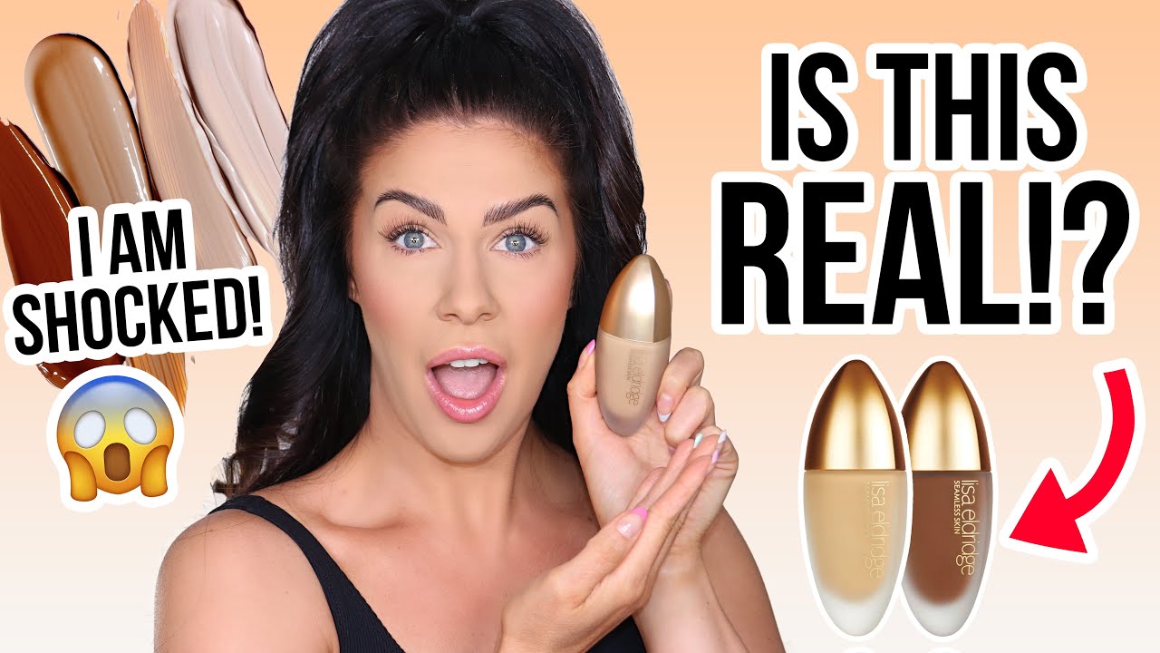 THIS MIGHT BE THE BEST FOUNDATION I'VE EVER USED!😱 LISA ELDRIDGE FOUNDATION REVIEW & WEAR TEST!!