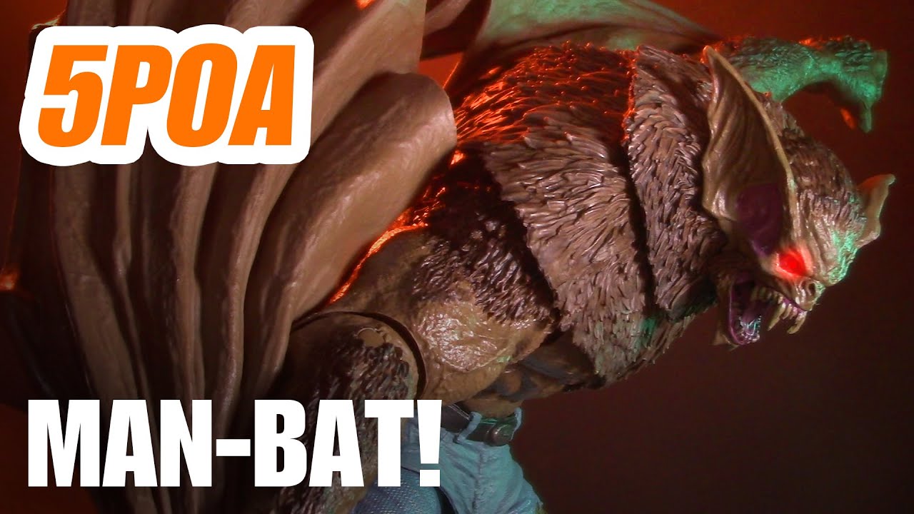 MAN-BAT! McFarlane Toys DC Multiverse DC Rebirth Man-Bat Megafig - 5POA Action Figure Review