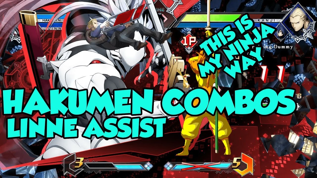 BBTAG - Hakumen - Combos with inputs