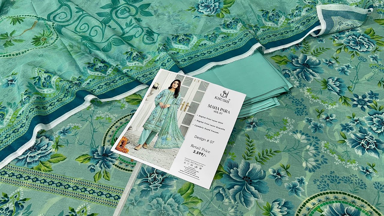 RAMADAN MUBARAK 🌙 | DIGITAL PRINT ONLY RS.1900 | MAHA PARA BY KHUSHI | LAWN SALE 2026 | SUMMER SALE 