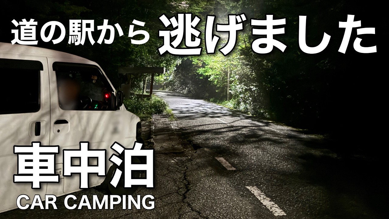 【車中泊 女ひとり旅】道の駅から逃亡しSAへ。別に誰も悪くない…
