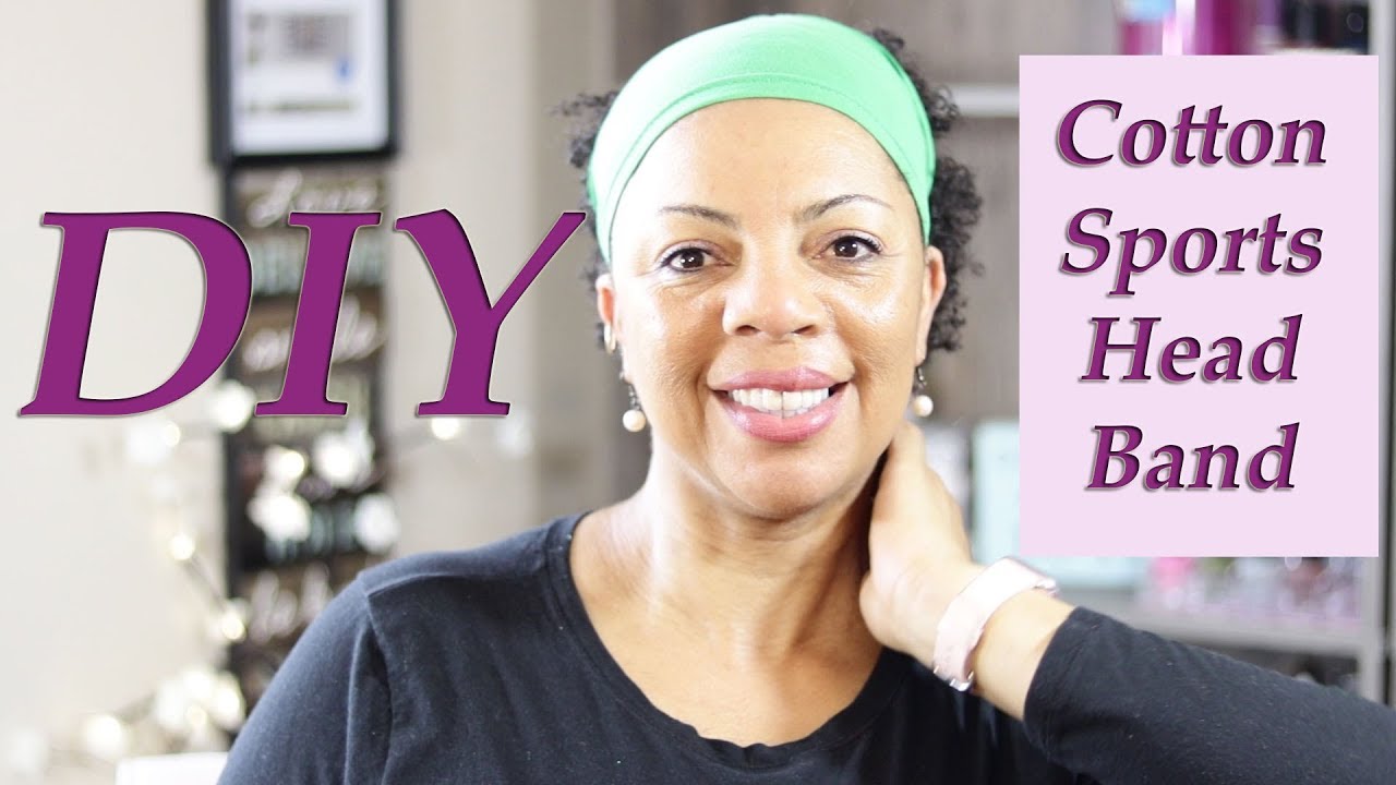 DIY -  Cotton Sports Head Band - No Sew