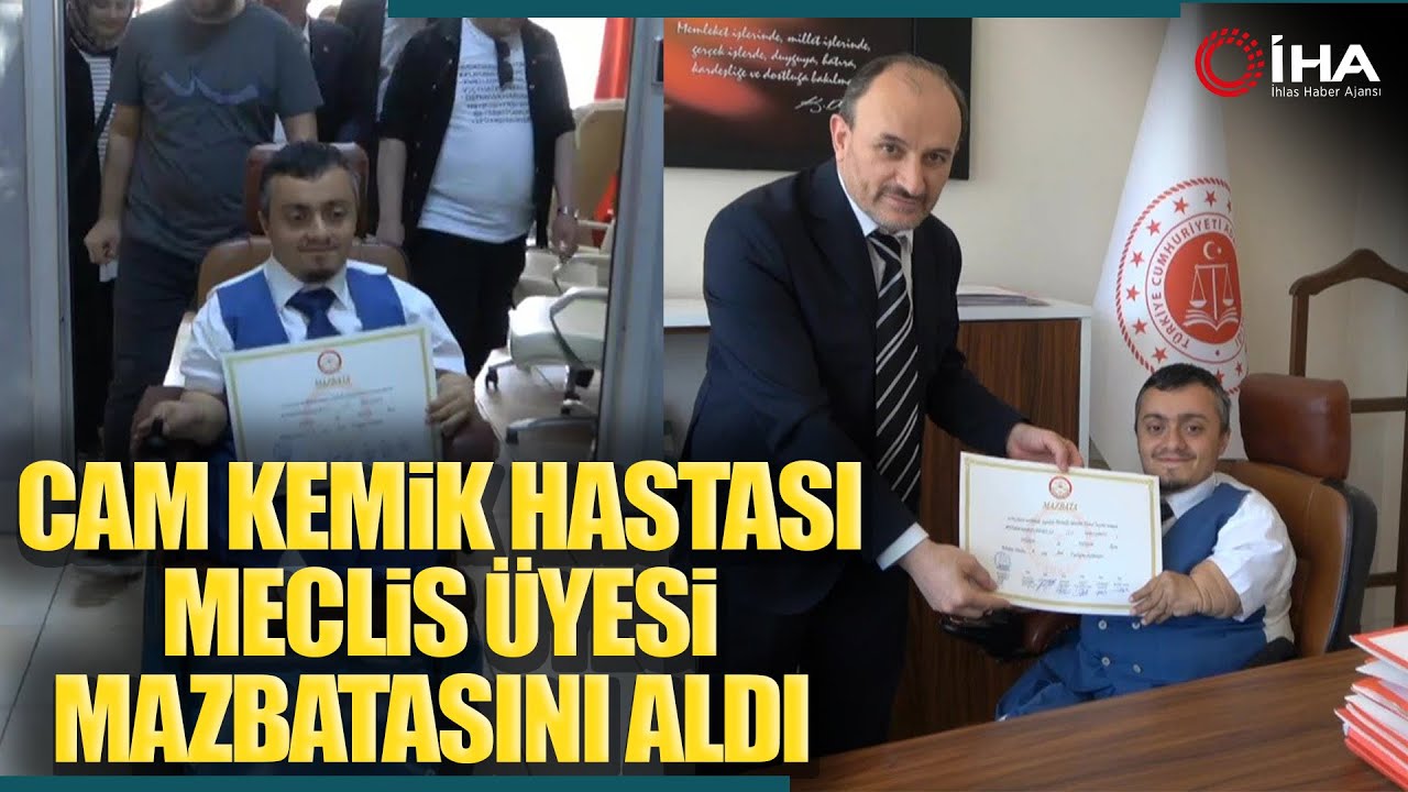 Düzce'de Cam Kemik Hastası Esat Balcı Seçimi Kazandı!