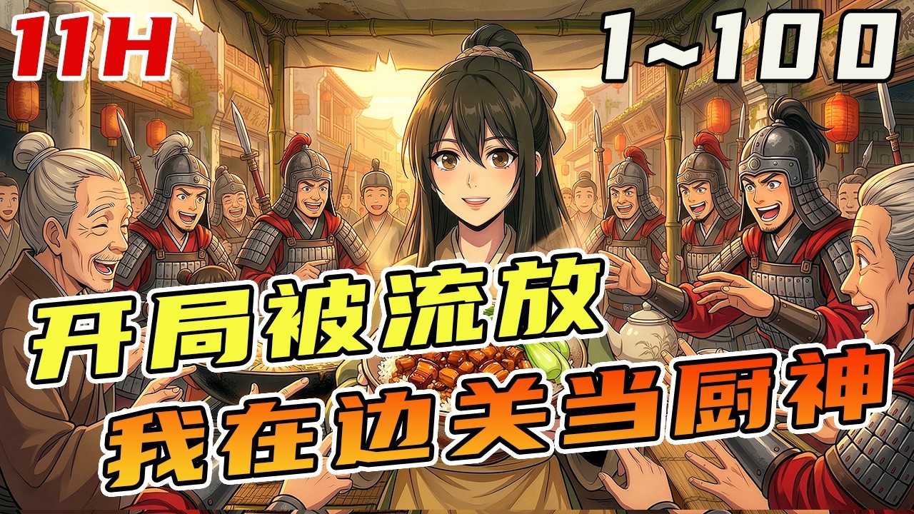魂穿古代边关，成了被流放的罪臣之女。 边关苦寒？没关系，一手厨艺帮忙。香喷喷的羊杂汤、手抓饼、卤味、羊肉串小烧烤..让现代美食给边关战士们鼓劲儿！《边关小厨娘：将军来碗热汤？》#美食#古代#有聲漫