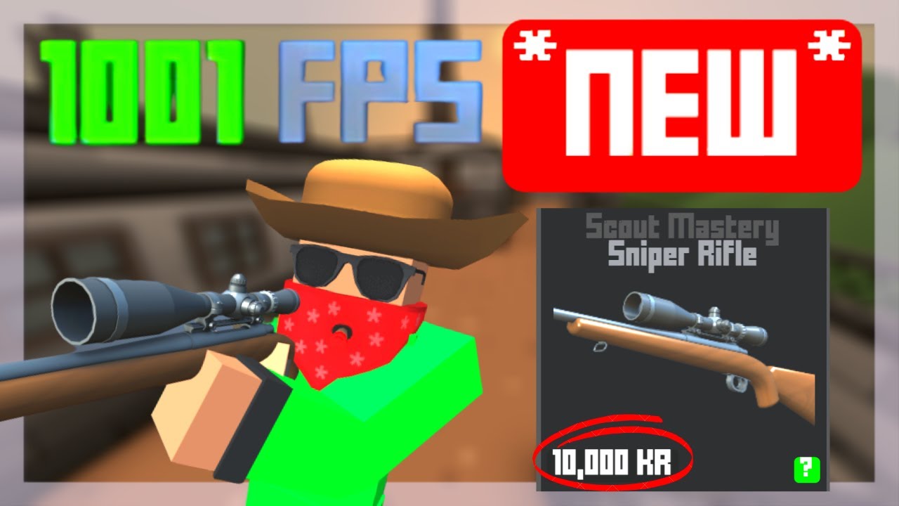 Krunker *NEW* UPDATE! [Scout Mastery BLACK MARKET Contraband SNIPER SKIN, FPS BOOST, Shotgun NERF]