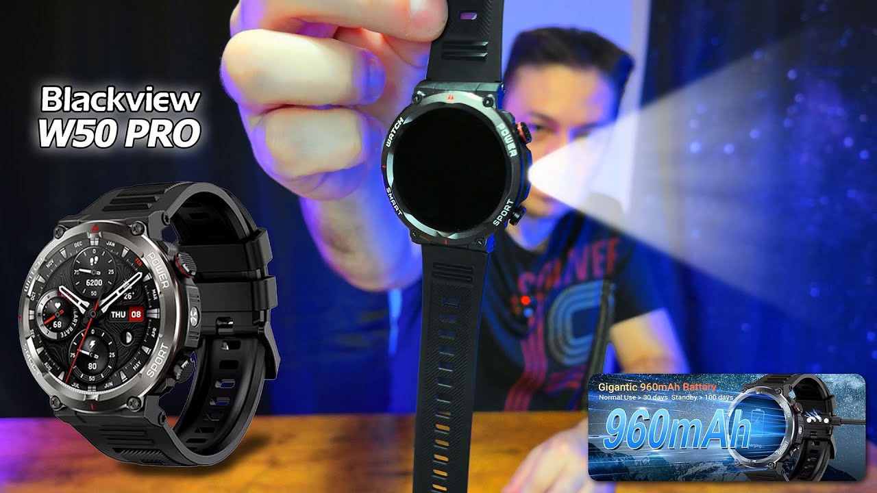 Αυτό το Smartwatch έχει φακό & 4 παιχνίδια! (Blackview W50 PRO review)