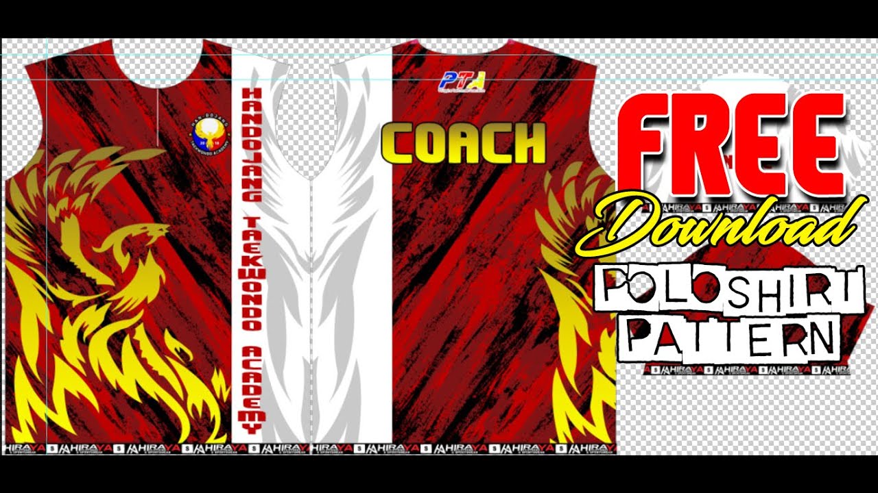 FREE DOWNLOAD POLO SHIRT PATTERN WITH DESIGN | PHOTOSHOP TIF FILE