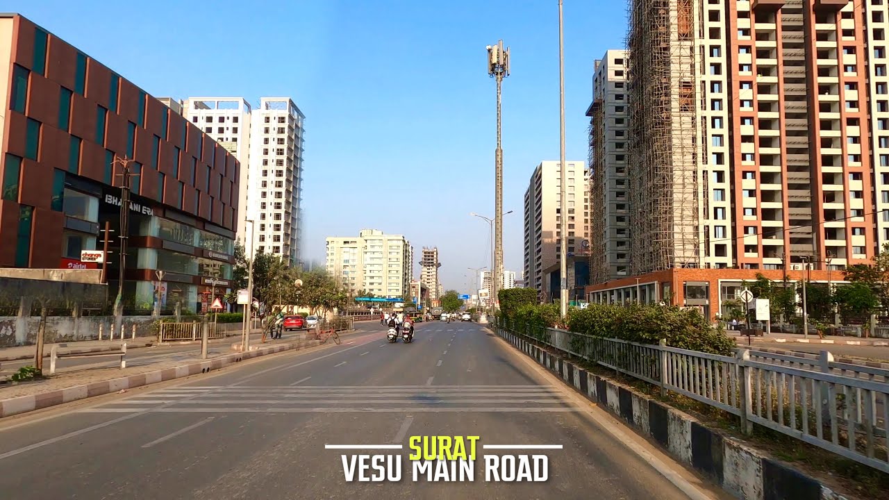 4K Drive in Vesu, Surat's Newest Developed Area | Gujarat
