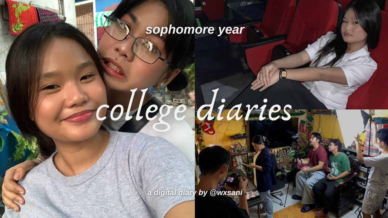 college diaries: random errands, cinema with friends, shooting day 🎬 | wxsani