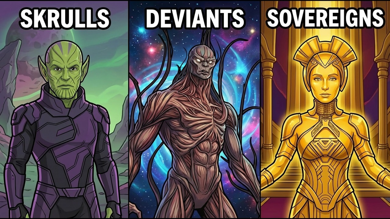 Every Cosmic Race in Marvel EXPLAINED in Detail
