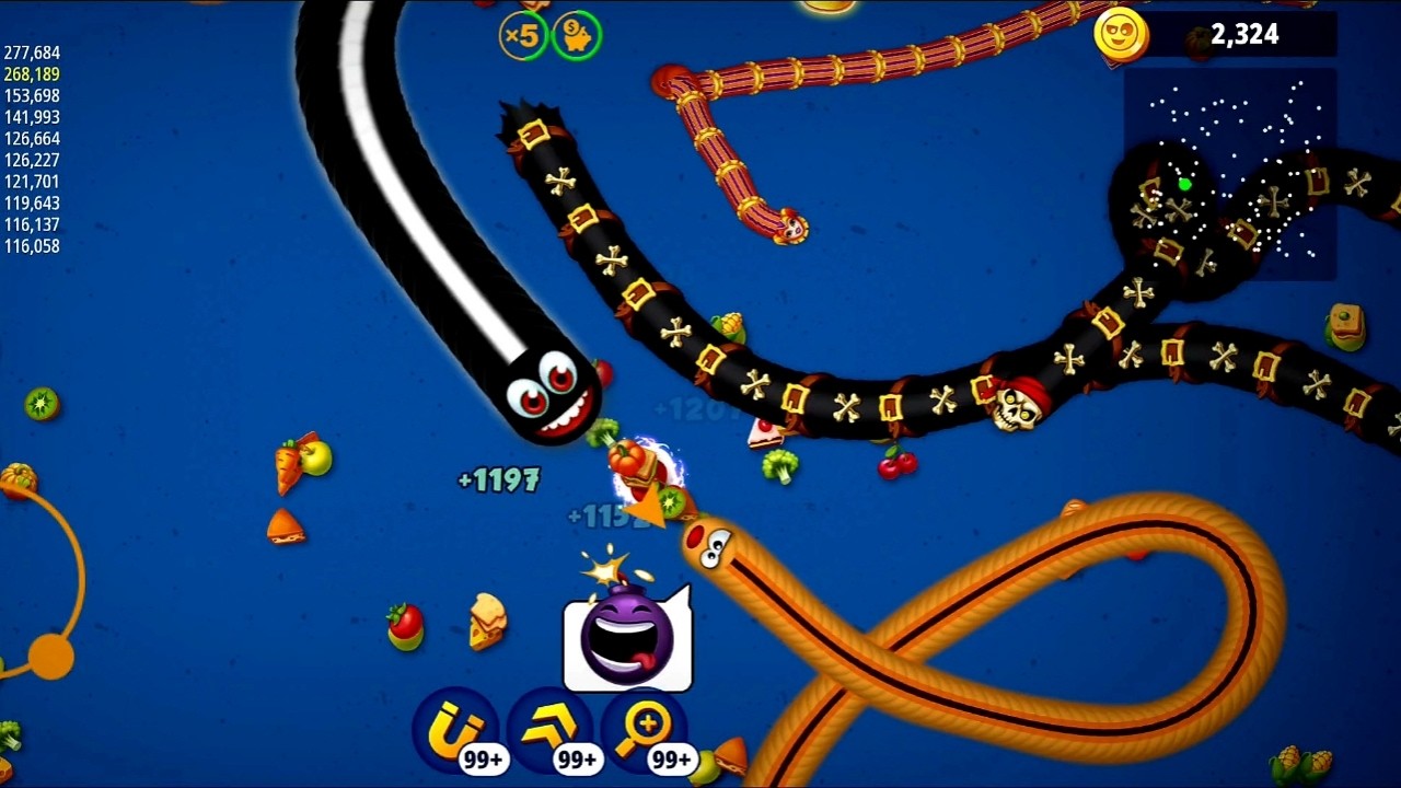 Worms Zone gameplay level #games