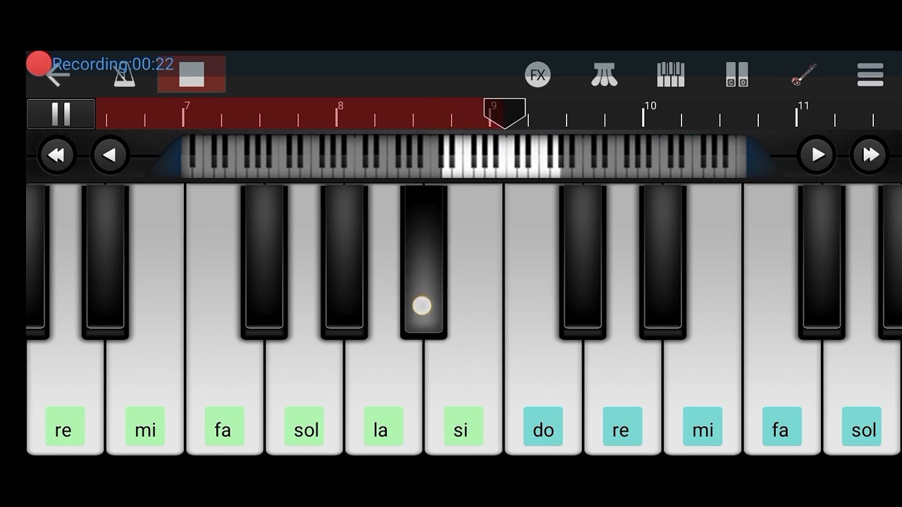 Tujhe dekha to yah Jana Sanam song easy mobile piano tutorial