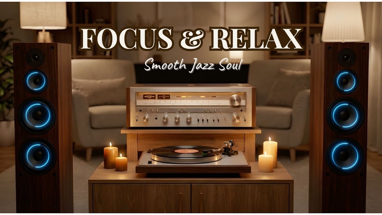 Smooth Jazz Soul & R&B Vinyl Lounge – Cozy Instrumental Music for Focus & Relaxation