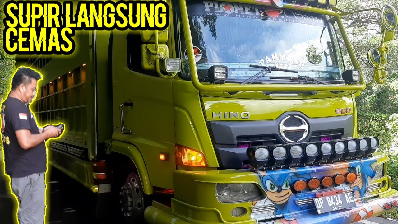 DETIK DETIK MENEGANGKAN, truk hino 500 gagal nanjak di tanjakan extreem tompoladang