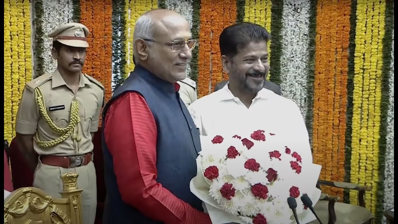 Swearing in Ceremony of Hon’ble Governor of Telangana Sri C.P. Radhakrishnan at Raj Bhavan.