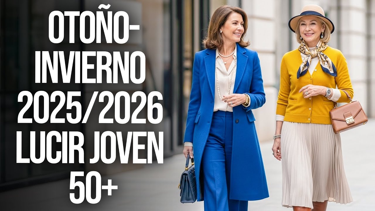 7 tendencias de moda OTO&Ntilde;O-INVIERNO 2025/2026 para lucir JOVEN y ELEGANTE a los 50+