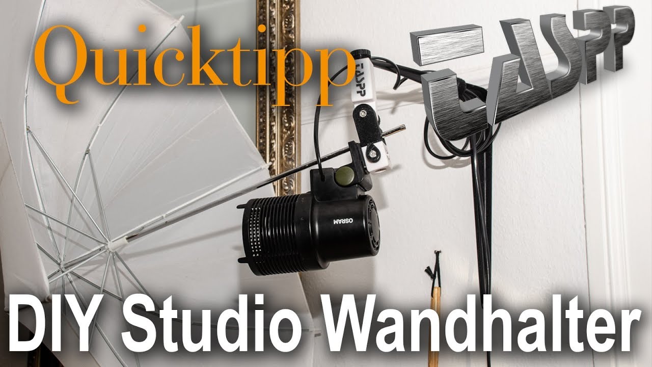 TASPP 94: Quicktipp DIY Studio Wandhalter für Videolicht und Blitze