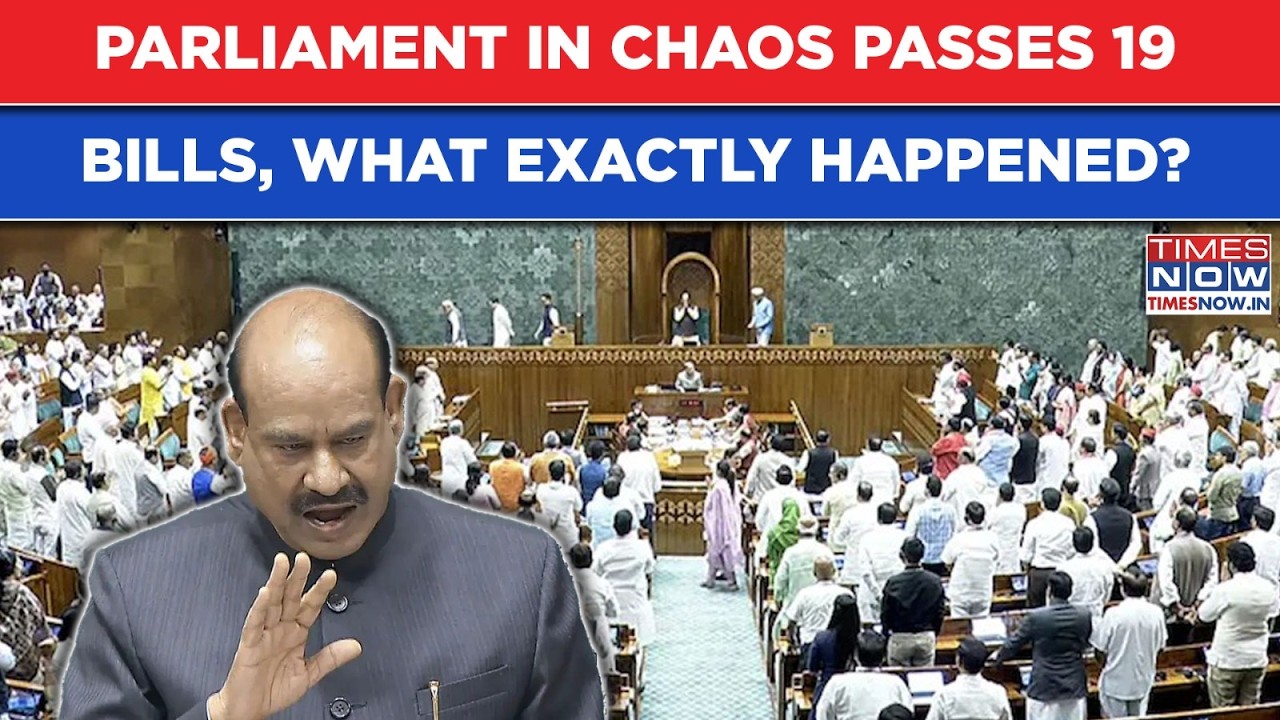 Parliament Chaos Passes 19 Bills, 7 In Just 36 Minutes, What Exactly Happened In Monsoon Session?