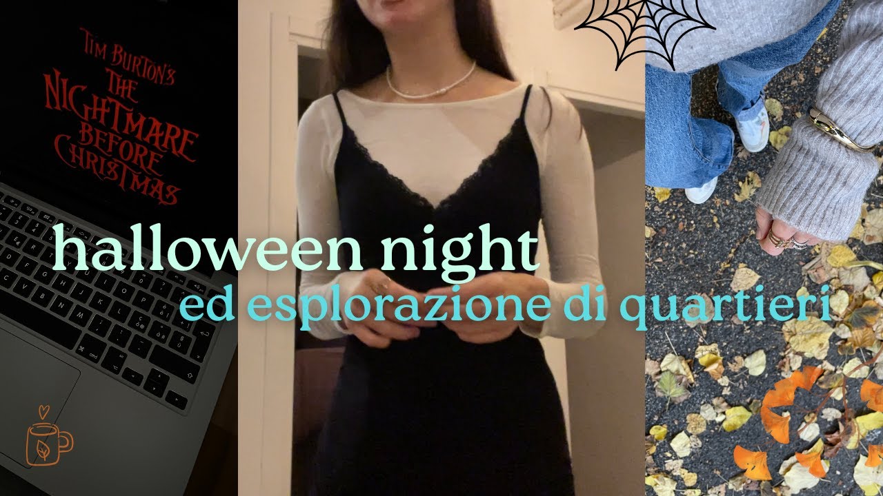 la festa di halloween e la passeggiata in quartieri nuovi | vlog (weekend) ☁️🍂