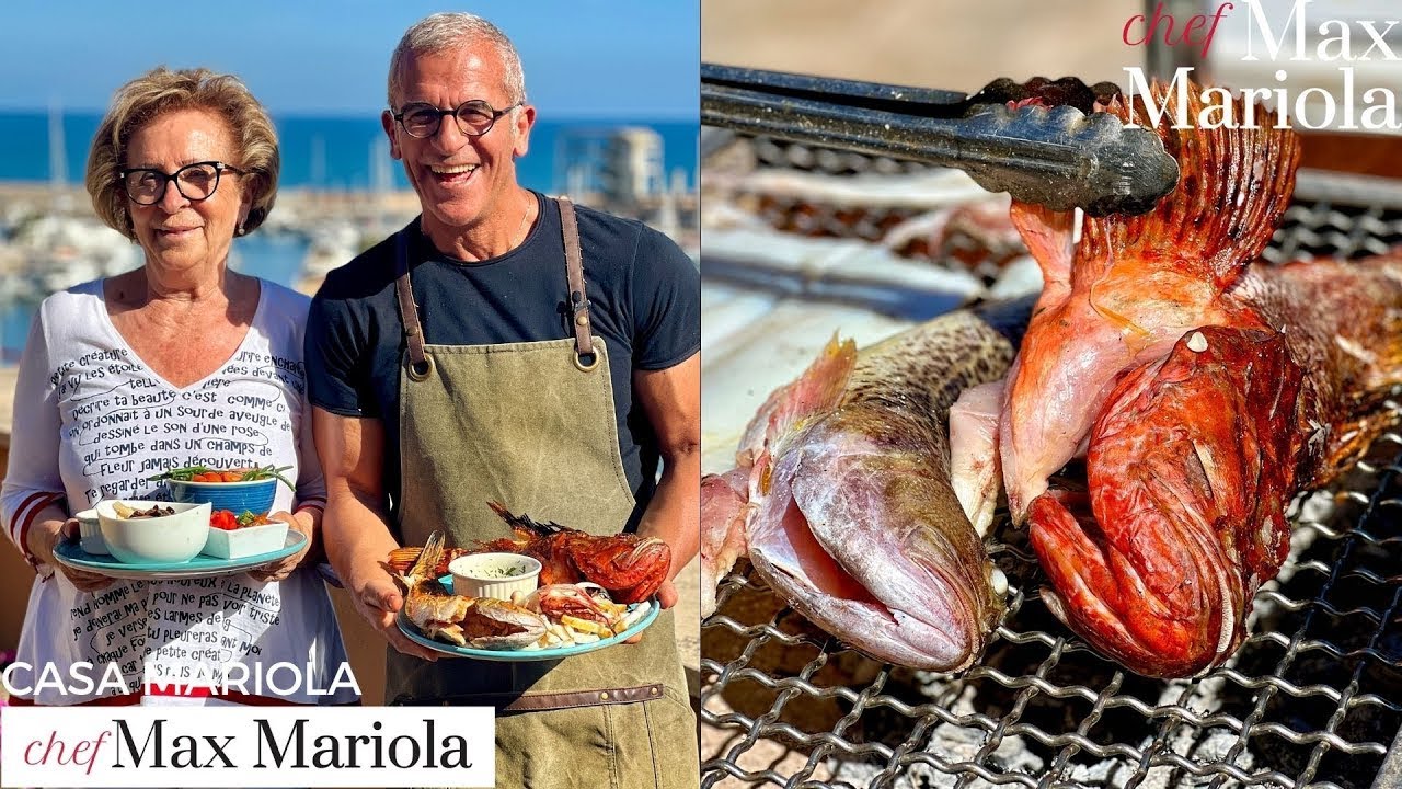 GRIGLIATA DI PESCE alla brace SU PARRILLA ARGENTINA Made in Italy - Ricetta di Chef Max Mariola