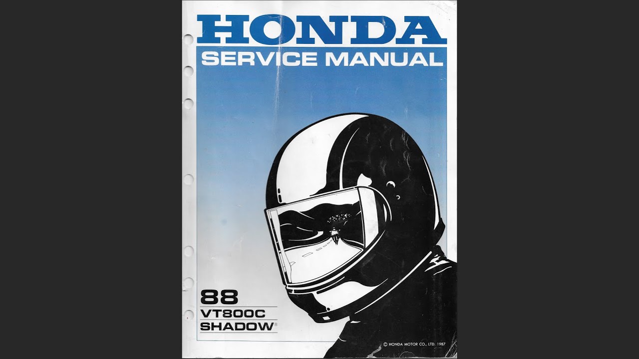 Honda VT800 C Shadow 1988 Service Workshop Repair Manual Download PDF