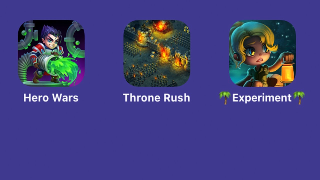 Hero Wars Fantasy World,Throne Rush,Island Experiment,Nexters Global LTD,iOS Gameplay