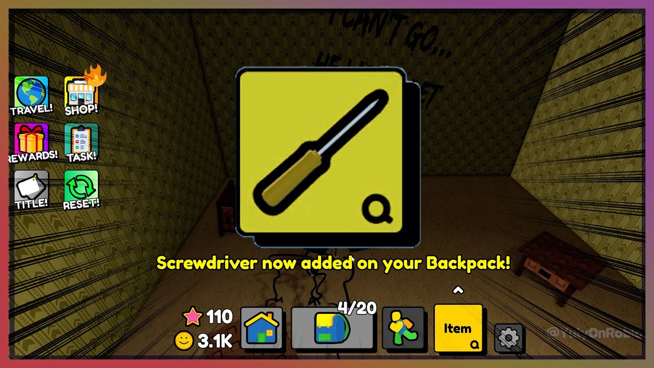 SCREWDRIVER #Backrooms #FindTheNoobies #FTNoobies #누비찾기변신 #ヌービーを見つけよう #Roblox #YulyOnRoblox