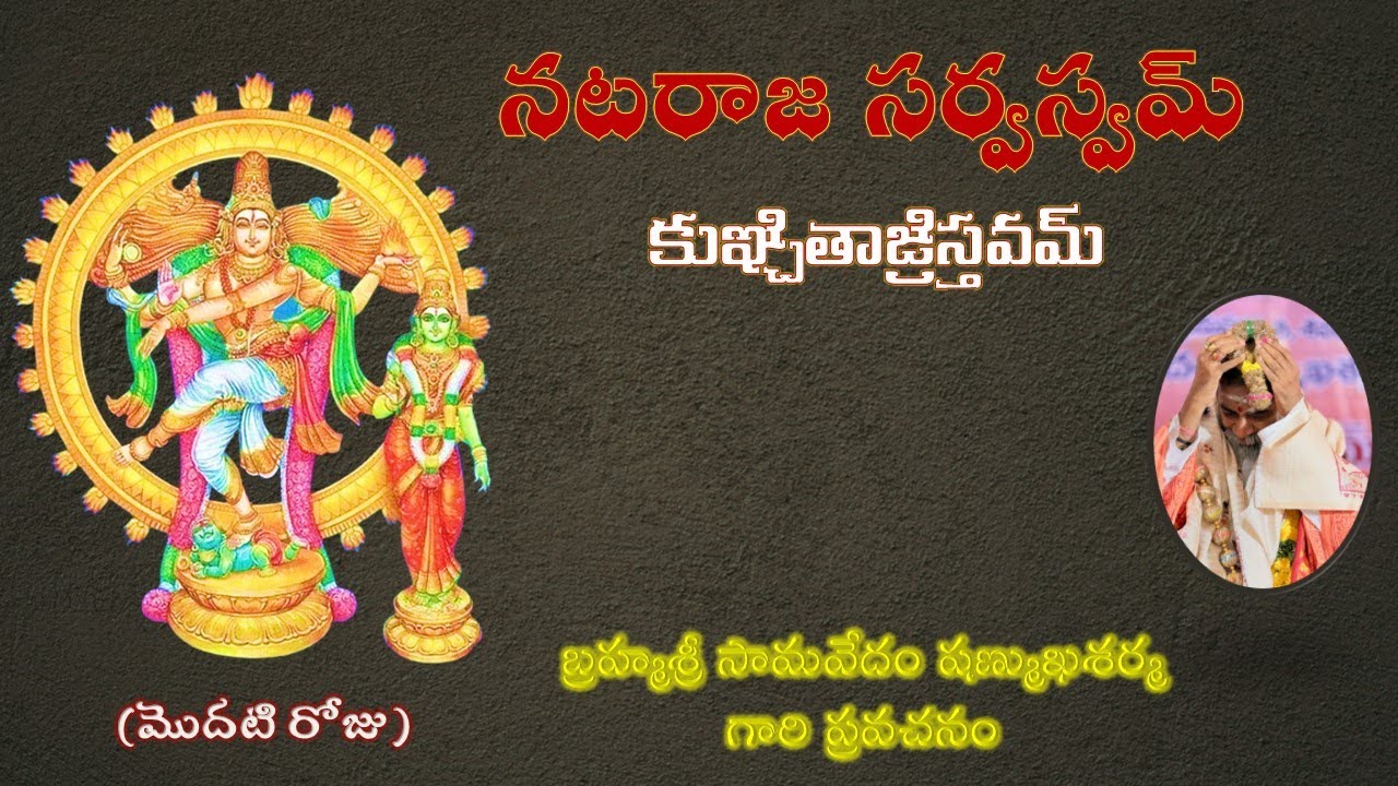 నటరాజ సర్వస్వమ్ - కుఞ్చితాఙ్రిస్తవమ్ - మొదటి రోజు Naṭarāja sarvasvam - kuñcitāṅristavam Day1