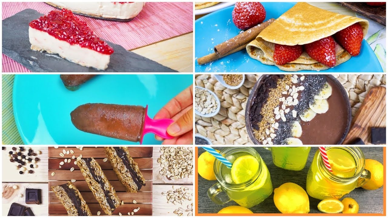 6 POSTRES SALUDABLES SIN HORNO ¡Fáciles y Rápidos!