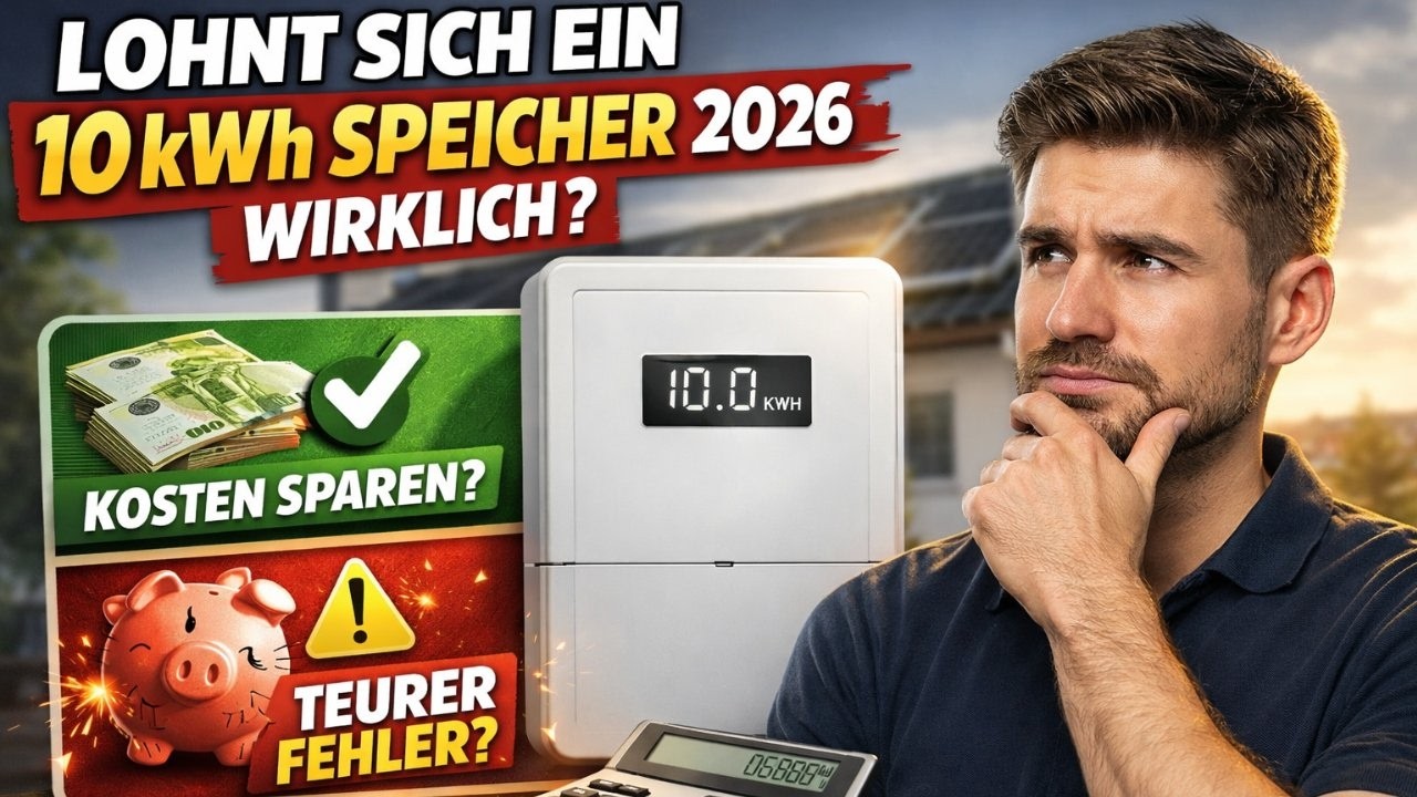 10 kWh Speicher 2026 – Gute Idee oder Geldverschwendung?