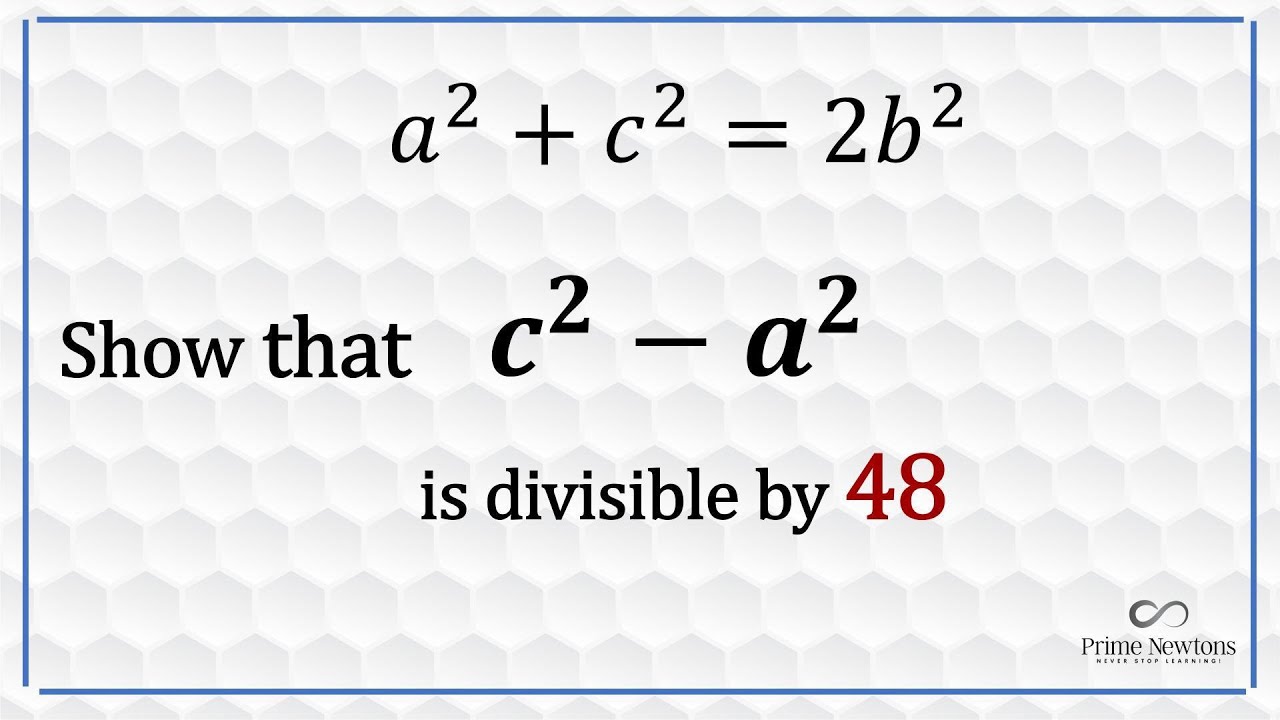 Prove that this difference of squares is a multiple of 48