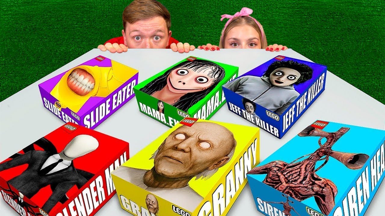 do not open lego set SIREN HEAD, SLENDER MAN, JEFF THE KILLER, GRANNY at 3:00 NIGHT !!
