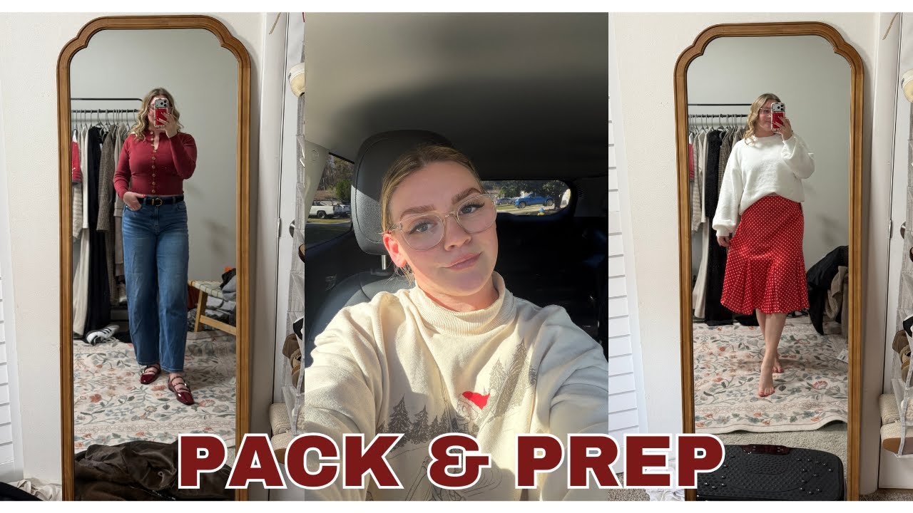 PACK & PREP FOR EUROPE! | Creating outfits, lashes, nails, packing, etc