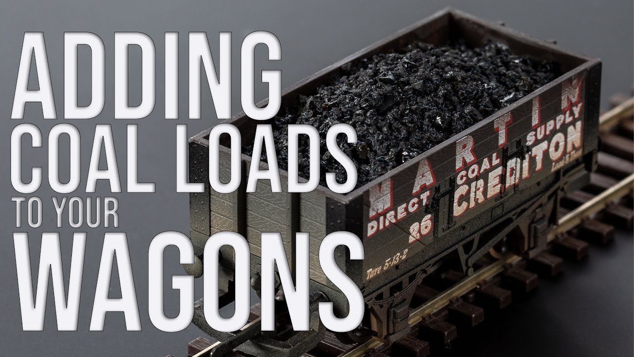 Adding a Coal Load to Model Railway Wagons