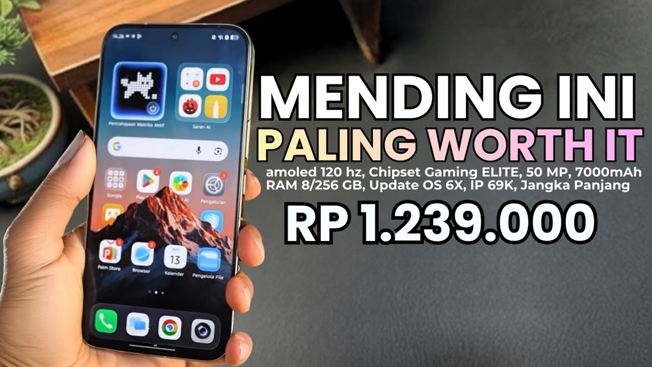 MURAH PALING MEWAH‼️RAM 8/256 GB, 7000MAH - HP 1 JUTAAN TERBAIK 2026