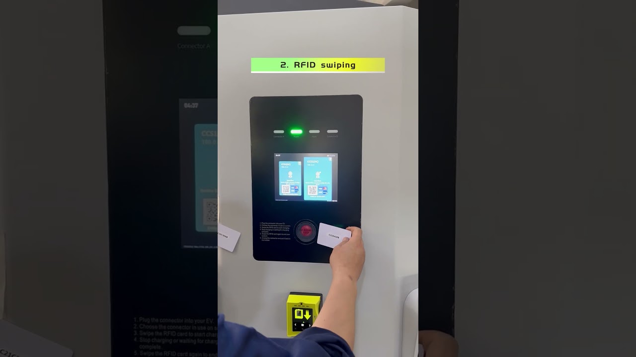 EV Charging Station CCS1  POS payment test