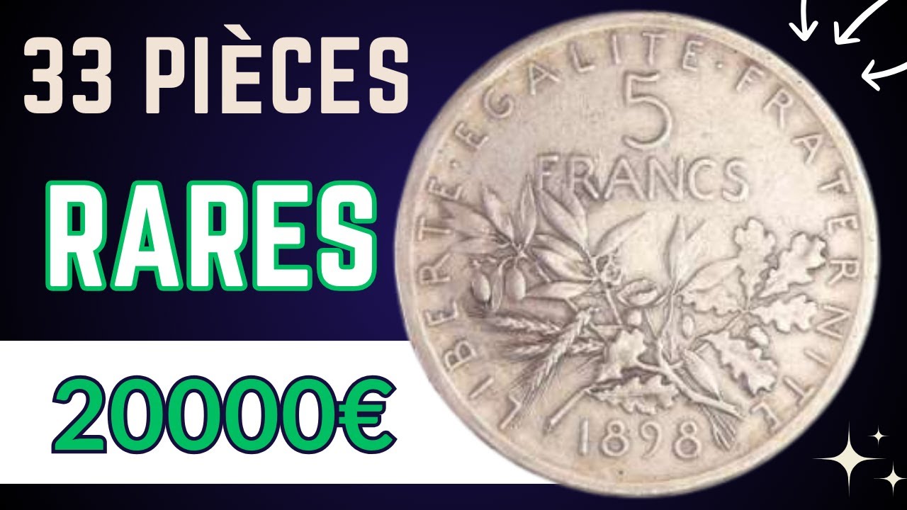 33 Pièces Rares et Chères de l'époque Moderne de FRANCE !