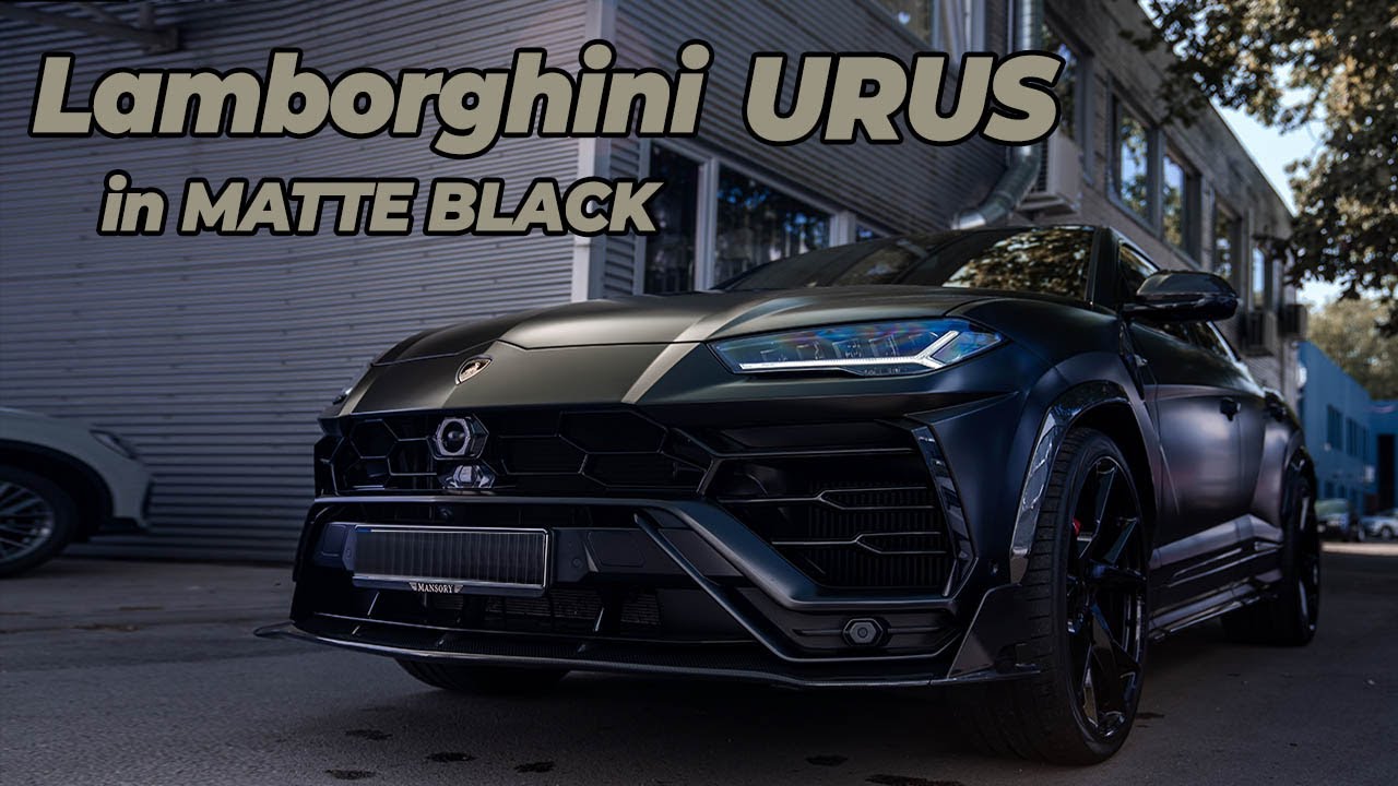 2022 Lamborghini Urus MANSORY Wrapped in Satin Black