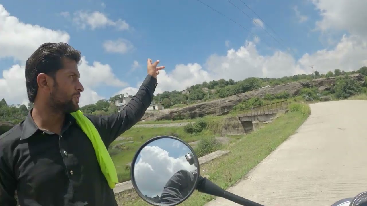 Took my BMW R nineT Scrambler on the off-road track towards Panjpeer Rocks