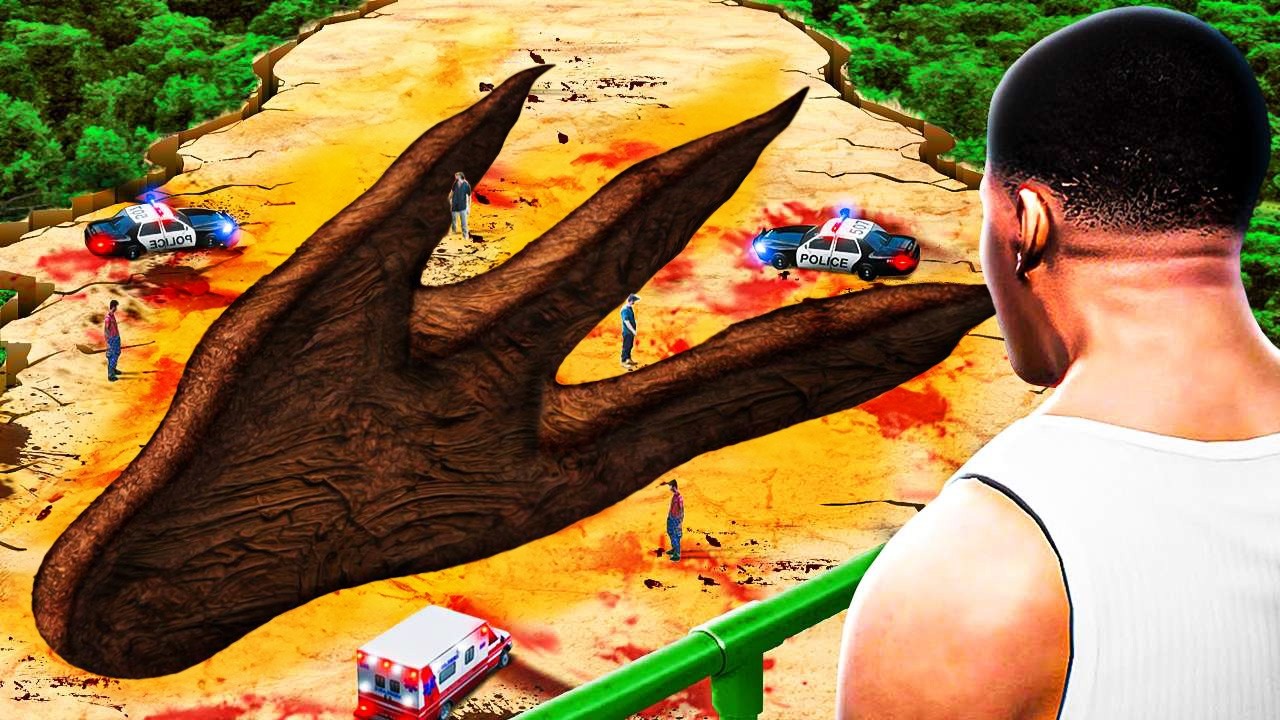 What LEFT This GIANT MONSTER Footprint in GTA 5?!