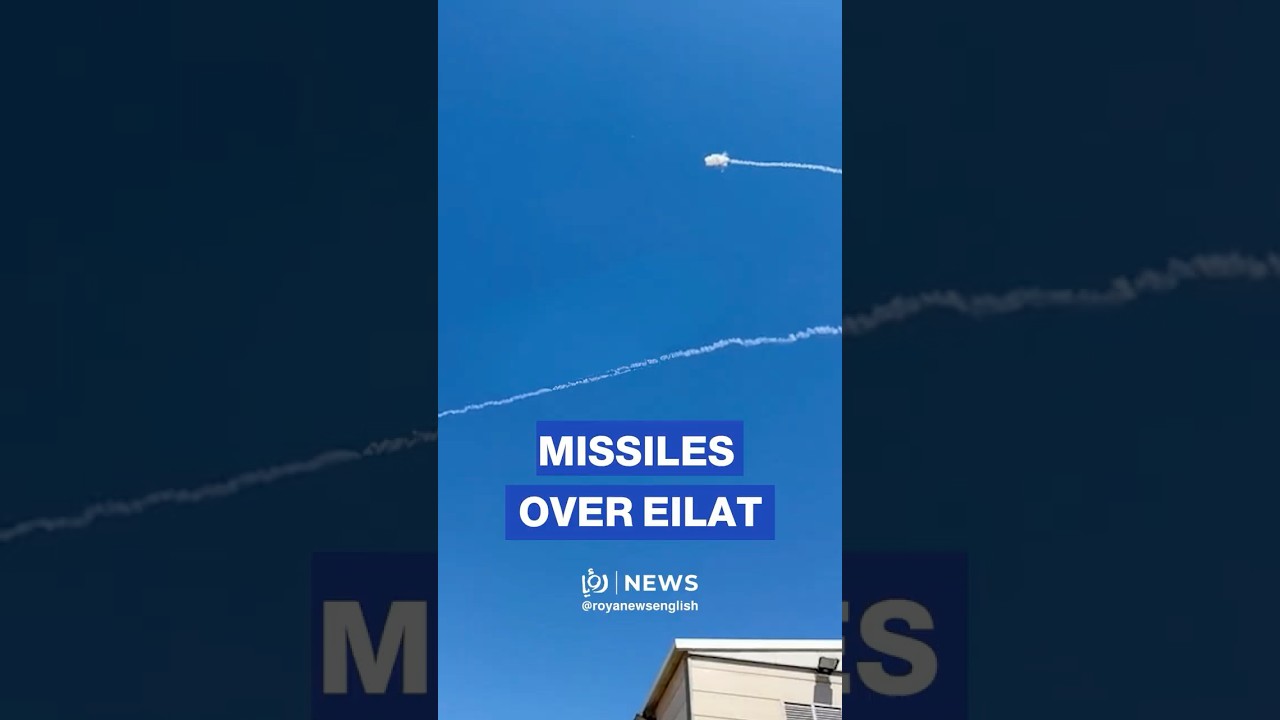 Air defenses intercept missiles over Eilat